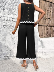 Fresh Breeze Cotton Matching Set - Black