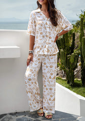 Beach Vacation Matching Set - Cream