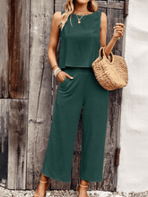 True To You Linen Sets - Dark Green