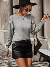 Nonnie Knit Pullover Sweater - Grey