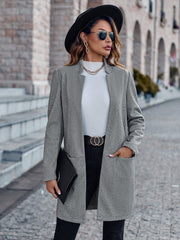 On Your Mark Textured Jacket - Grey