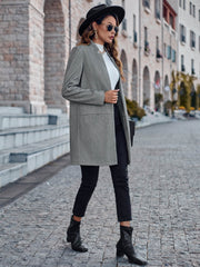 On Your Mark Textured Jacket - Grey