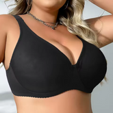 Wire Unlined Thin Breathable Plus Size Bra