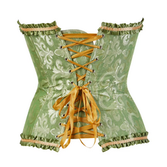 Corset Lace Up Boned Overbust Bustier Bodyshaper