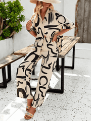 Kaia Tropical Matching Set - Khaki