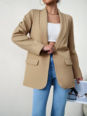 Standards Pocketed Blazer - Khaki