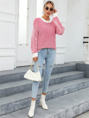 Daydreamer Striped Knit Sweater - Red