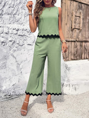 Fresh Breeze Cotton Matching Set - Sage