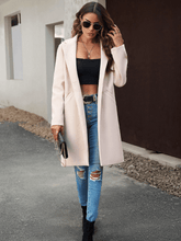 Uptown Girl Pocketed Boyfriend Jacket - Taupe