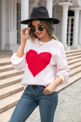 Pump My Heart Knit Sweater - White