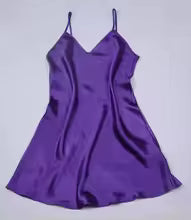 Casual Pure Silk spaghetti straps Chemise full slip Nightdress