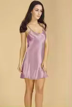 Casual Pure Silk spaghetti straps Chemise full slip Nightdress