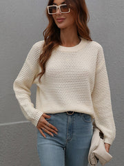 CAUGHT KNIT TOP - CREAM