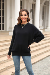 Stanton Crewneck Knit Sweater - Black
