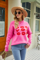 Heart To Kiss Pullover Knit Sweater