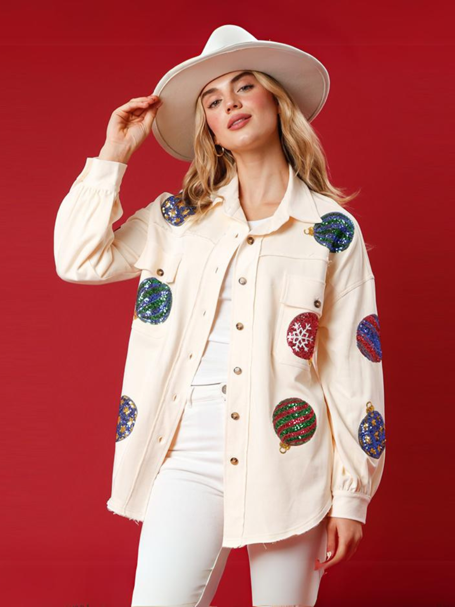 Texas Cowgirl Disco Oversized Shacket