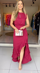 Ele Leandra Vinho Maxi Dress