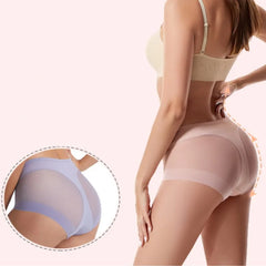 2Pcs Set Seamless Panties High Rise Tummy Control Briefs Underwear