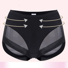 2Pcs Set Seamless Panties High Rise Tummy Control Briefs Underwear