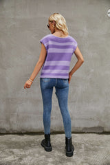 Diego Knit Striped Sleeveless Top