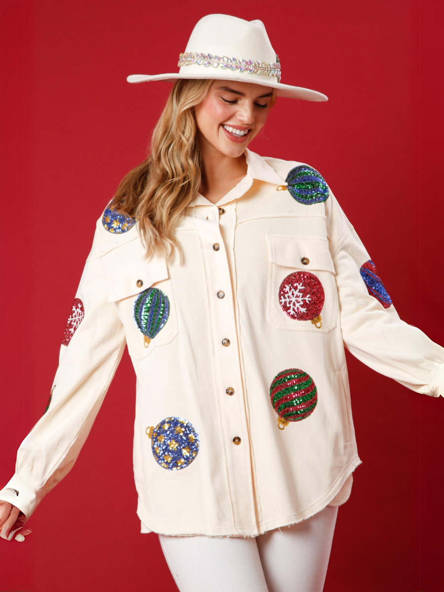 Texas Cowgirl Disco Oversized Shacket