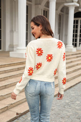 Sweeney Daisy Knitted Sweater - Beige