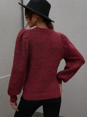 HARVIE KNIT TOP - MULBERRY