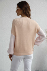 ESTATIA KNIT SWEATER - BLUSH