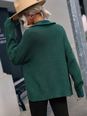 AILISH KNIT JACKET- GREEN