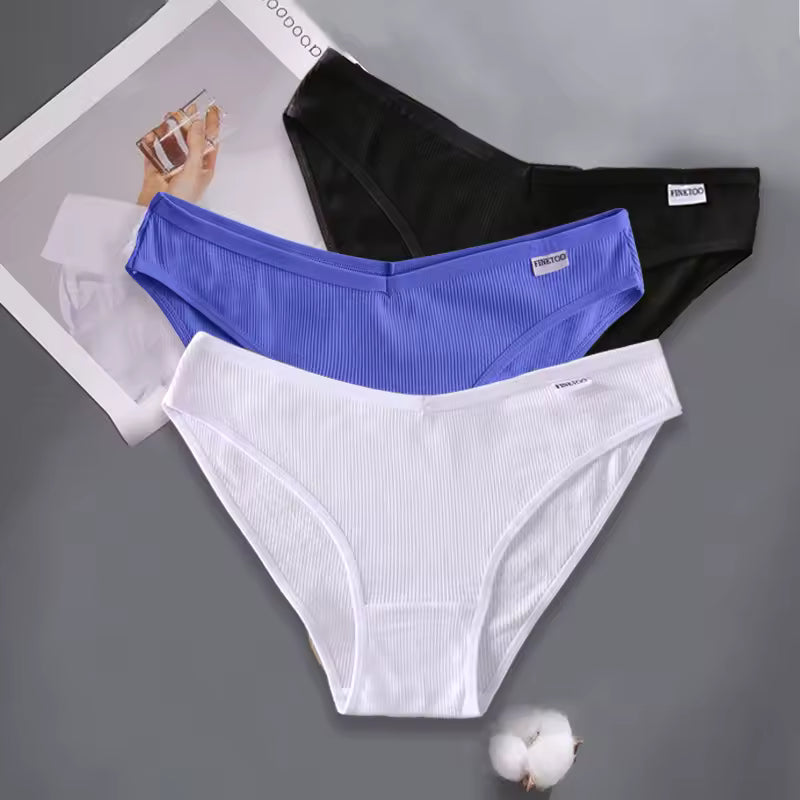 3PCS Set Underwear Underpants Briefs Cotton Panties