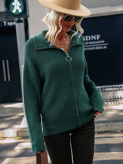 AILISH KNIT JACKET- GREEN