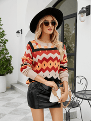 Dexter Zigzag Pattern Sweater