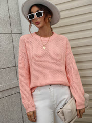 CAUGHT KNIT TOP - PEACH