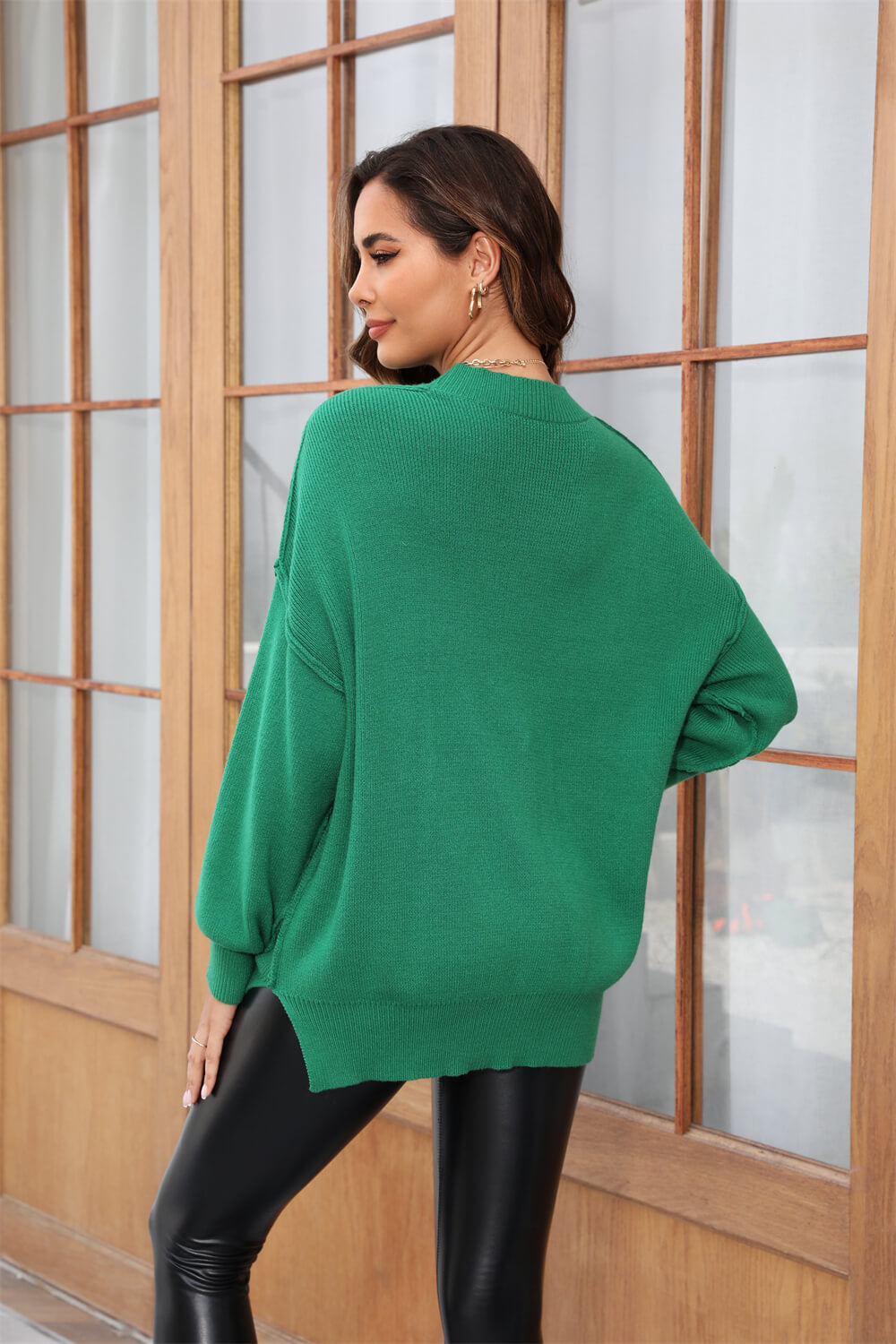 Stanton Crewneck Knit Sweater - Green