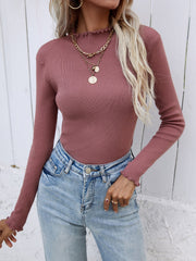 Makeda Knit Top - Mauve