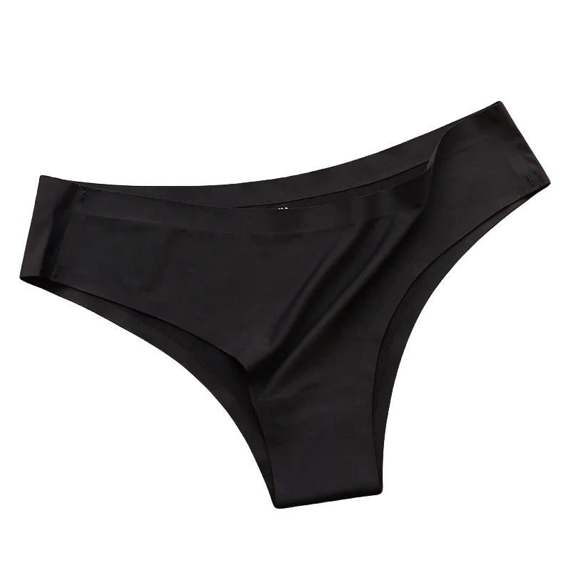 7PCS Set Panties Seamless Underwear Ice Silk Underpants Low Rise Panties