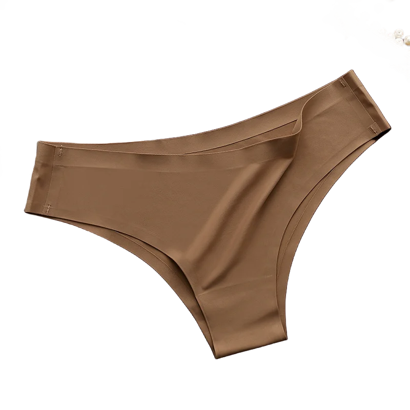 7PCS Set Panties Seamless Underwear Ice Silk Underpants Low Rise Panties