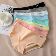 7Pcs Set Candy Color Underwear Comfortable High-quality Cotton Panties