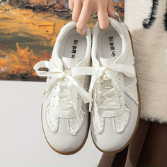 Tuopin Beige Skateboard Shoes