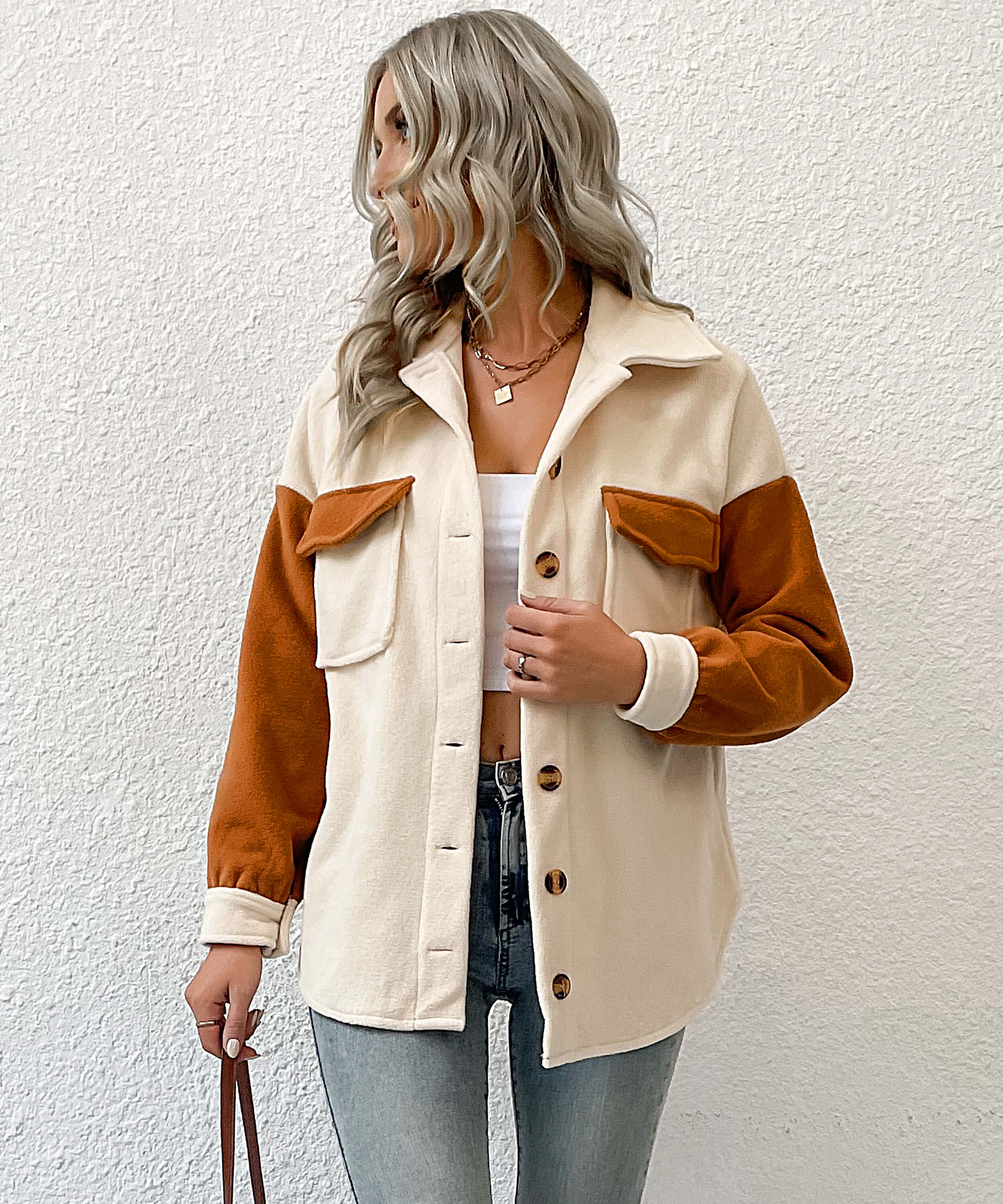 Down To Cuddle Cozy Shacket - Cream