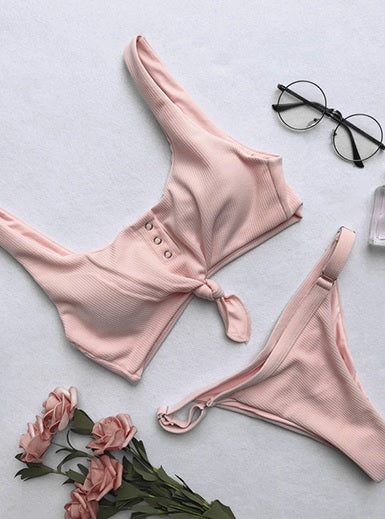 Athletic Top Bikini Set