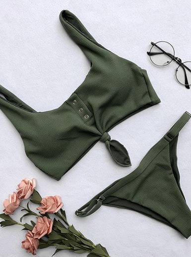 Athletic Top Bikini Set