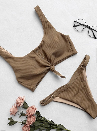 Athletic Top Bikini Set