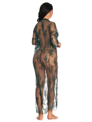 Baby dolls Lingerie Lace Floral Print Sheer Lace