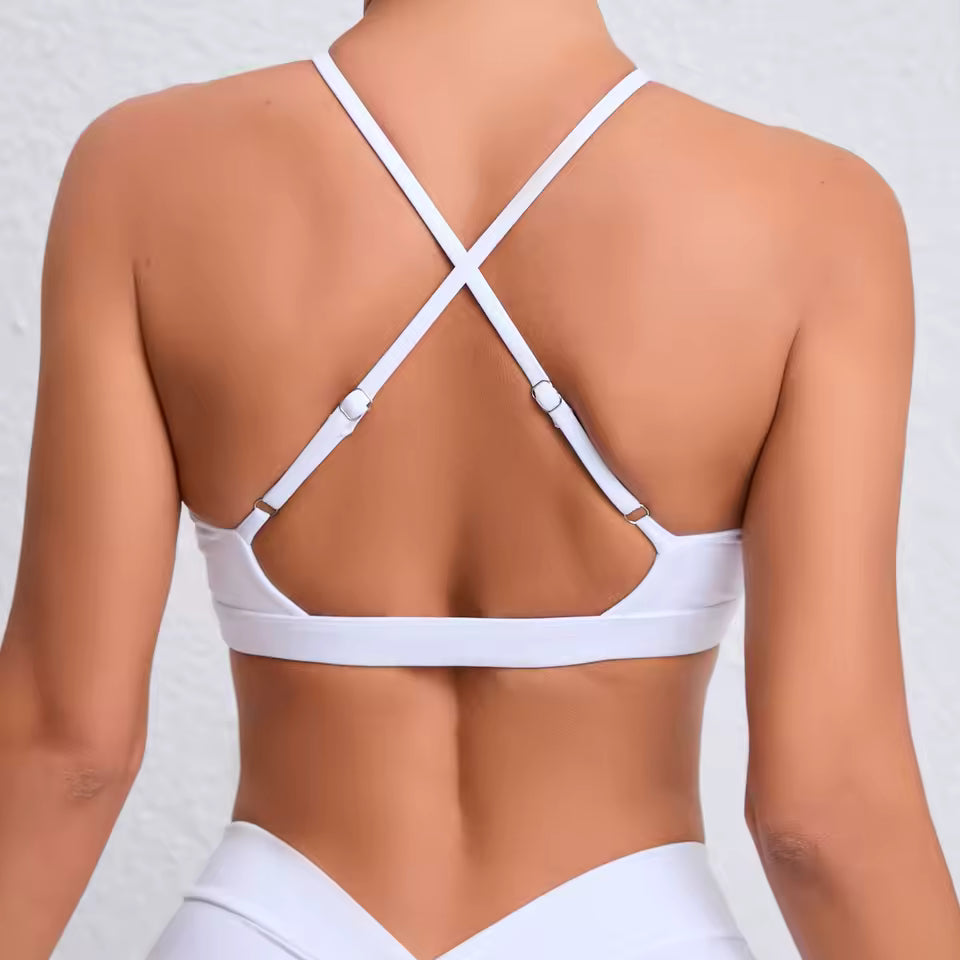 Beautiful Cross Quick-drying Breathable Running Sports Underwear Yoga Bra