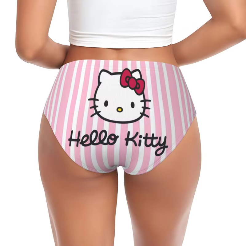 Beautiful Panties Underwear Hello Kitty Cat Comfort Briefs Underpants
