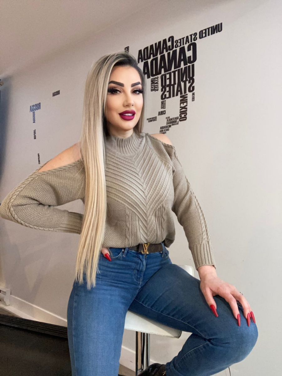 Beige Shoulder Cut-Out Knit Sweater