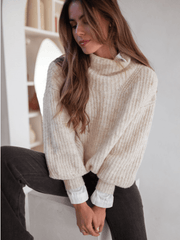 CHESTER KNIT JUMPER BEIGE