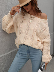 ZINNY KNIT SWEATER - APRICOT