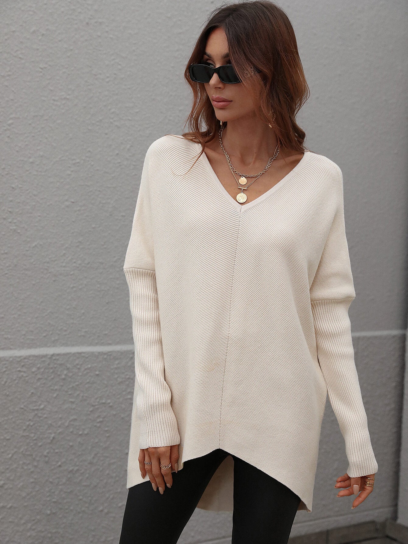 CLIA KNIT SWEATER - BEIGE